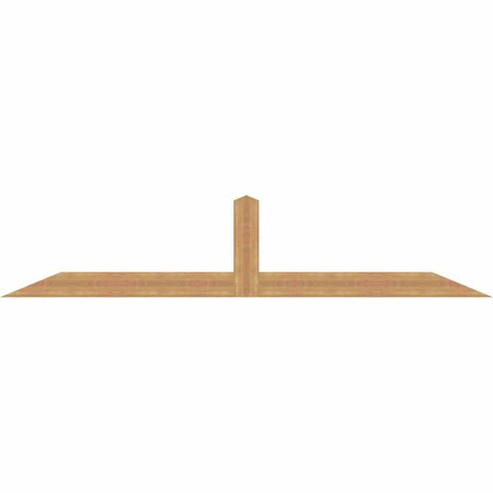 Ekena Millwork Portland Timber Gable Bracket, Western Red Cedar, 108"W x 22"H x 1 1/2"D x 5 1/2"F, 5/12 Pitch GBW108X22X0206POR00SWR